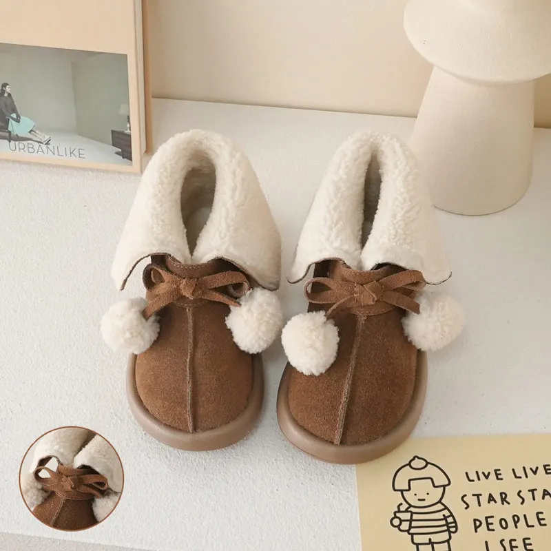 Children Boots Girl's Fashion Lapel Snow Boots Warm Plush Fling Soft Sole Winter Casual Shoes Size 21-32
Children Boots Girl's Fashion Lapel Snow Boots Warm Plush Fling Soft Sole Winter Casual Shoes Size 21-32
