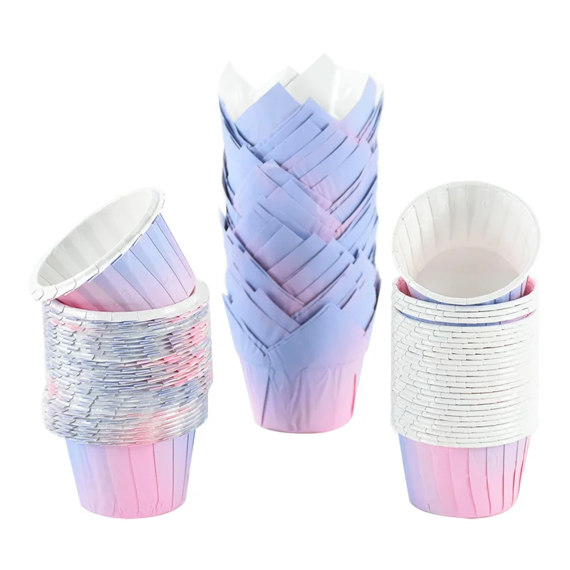 10/30pcs Rainbow Cupcake Paper Cup Oilproof Cake Wrappers Cups Unicorn Birthday Party Wedding Decoration Supplies Baking Tools
10/30pcs Rainbow Cupcake Paper Cup Oilproof Cake Wrappers Cups Unicorn Birthday Party Wedding Decoration Supplies Baking Tools