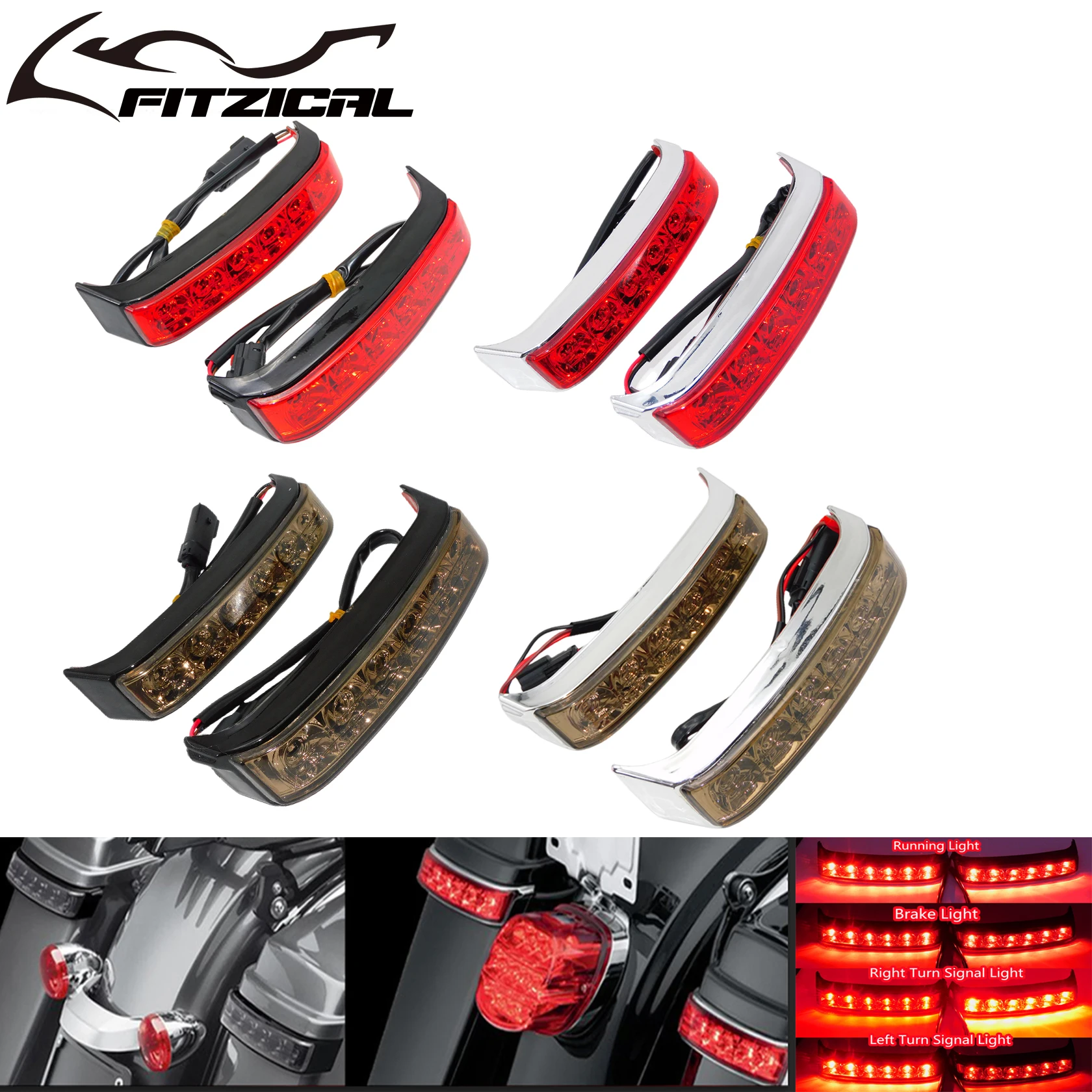 2xMotorcycle Saddlebag LED Running Brake Turn Signal Light For Harley Touring Road King Street Glide FLHR CVO Limited 2014-2022
2xMotorcycle Saddlebag LED Running Brake Turn Signal Light For Harley Touring Road King Street Glide FLHR CVO Limited 2014-2022