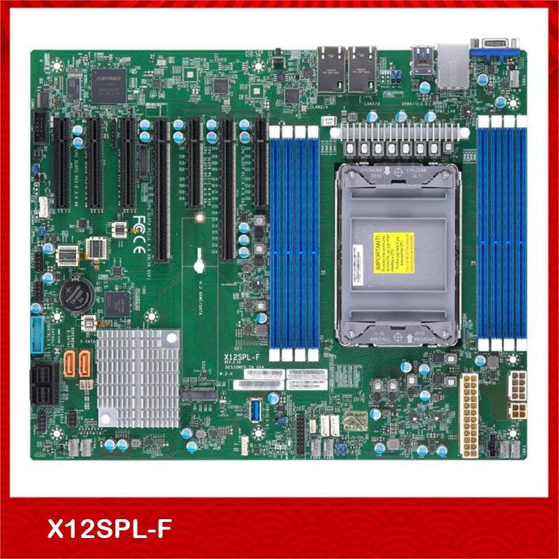 

Server Motherboard For Supermicro X12SPL-F M.2 PCIE 4.0 ATX SATA*10 Dual Gigabit Remote Management Fully Tested Good Quality