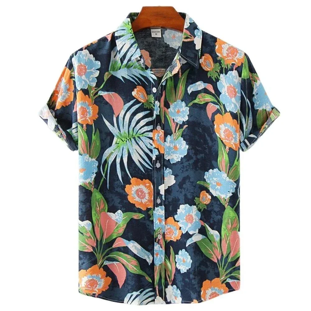 Flower Hawaiian Men's Shirt Floral Printed Harajuku Short Sleeve Casual Loose Streetwear Beach Shirts For Male_Female Clothing
Flower Hawaiian Men's Shirt Floral Printed Harajuku Short Sleeve Casual Loose Streetwear Beach Shirts For Male_Female Clothing