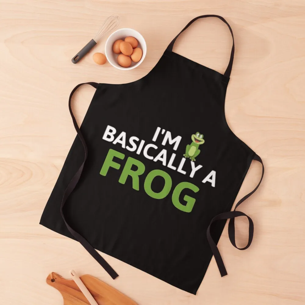 

I'm Basically A Frog T-Shirt Apron kitchen clothes for men useful gadgets for home Kitchens For Men Apron