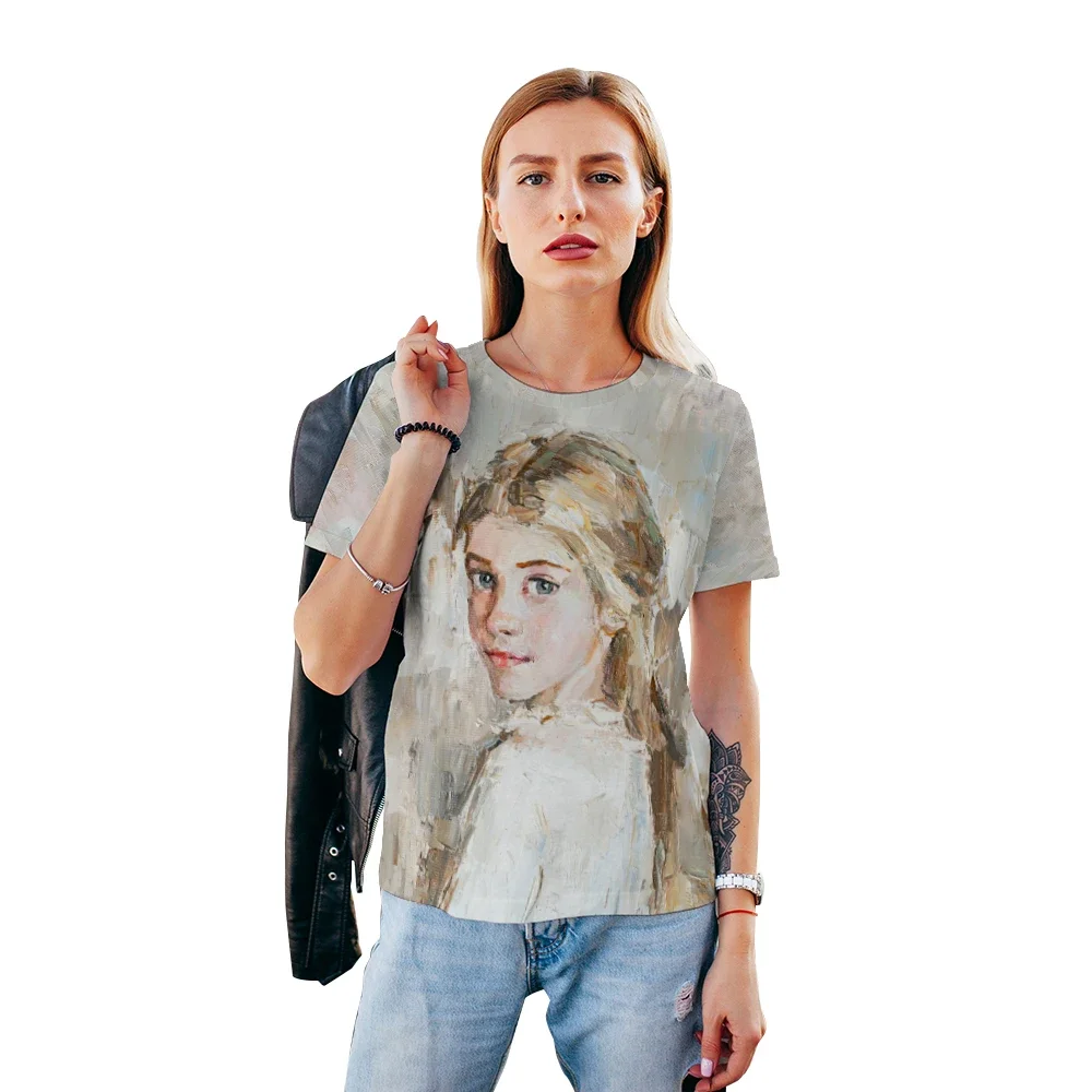 2024 New Summer Women Design Casual Fashion Crewneck T-shirt Tops for Girls 3D Printed Street Harajuku Comfortable Clothing
2024 New Summer Women Design Casual Fashion Crewneck T-shirt Tops for Girls 3D Printed Street Harajuku Comfortable Clothing