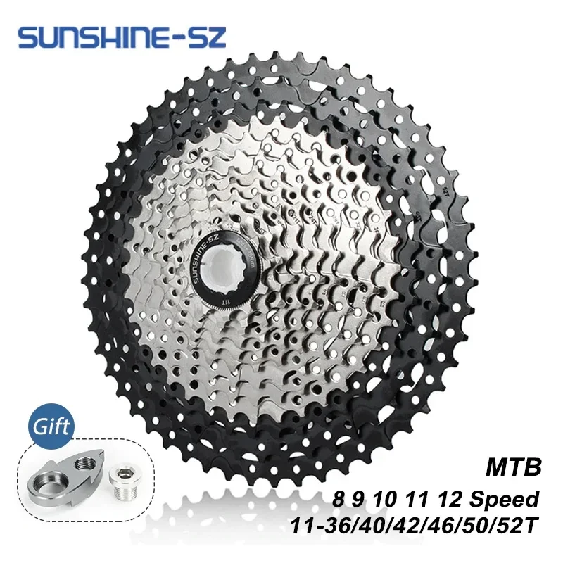 Sunshine Mountain Bike 8 9 10 11 12 Speed Velocidade Bicycle Cassette MTB Freewheel Sprocket 36T 40T 42T 46T 50T 52T for SHIMANO
Sunshine Mountain Bike 8 9 10 11 12 Speed Velocidade Bicycle Cassette MTB Freewheel Sprocket 36T 40T 42T 46T 50T 52T for SHIMANO