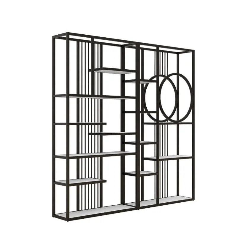 Iron Art Museum Ancient Shelf Screen Partition Iron Art foyer Storage Shelf Floor to Floor Display Decorative Bookshelf
Iron Art Museum Ancient Shelf Screen Partition Iron Art foyer Storage Shelf Floor to Floor Display Decorative Bookshelf