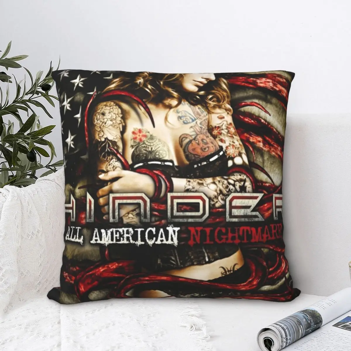 Hinder All American Nightmare Square Pillowcase Polyester Pillow Cover Velvet Cushion Zip Decorative Comfort Throw Pillow Home
Hinder All American Nightmare Square Pillowcase Polyester Pillow Cover Velvet Cushion Zip Decorative Comfort Throw Pillow Home