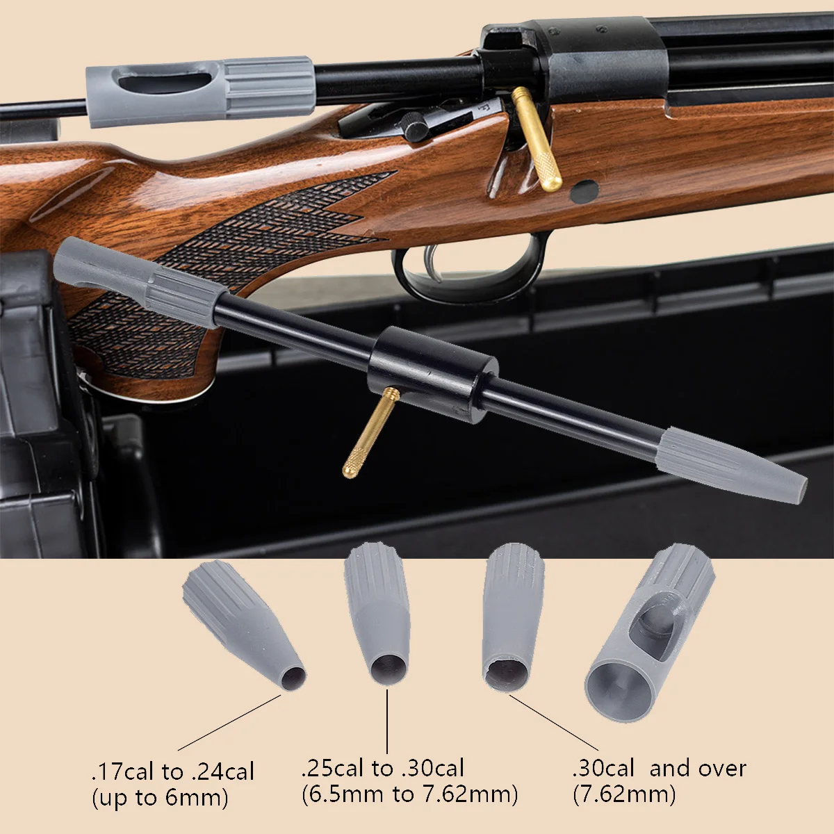 8Pcs .17Cal .22Cal .30Cal Universal Gun Bore Guide Cleaning Rifle Brush Clean Kit Tactical Hunting Accessories
8Pcs .17Cal .22Cal .30Cal Universal Gun Bore Guide Cleaning Rifle Brush Clean Kit Tactical Hunting Accessories