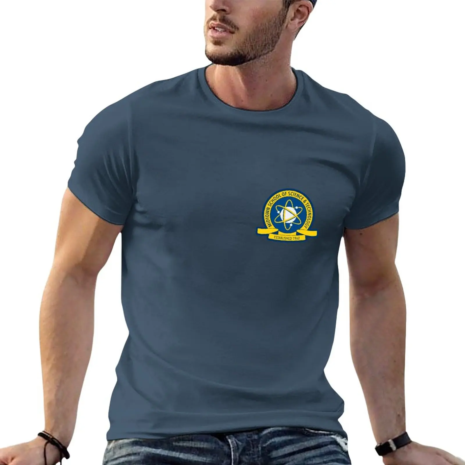 

Midtown School of Science and Technology Emblem T-Shirt quick-drying t-shirt t shirt man plain black t shirts men
