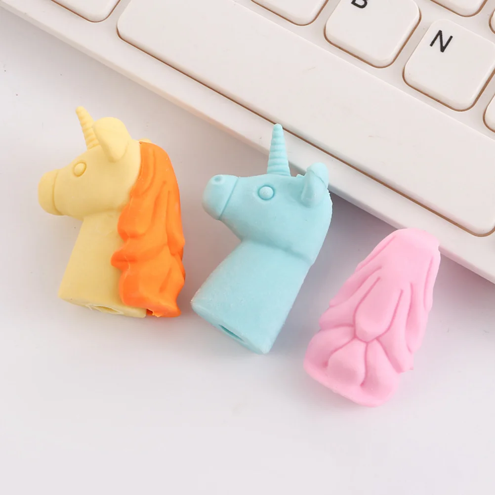 

36Pcs Desk Pets Taken Apart Erasers Unicorn Rubbers Pencil Top Erasers Cute Eraser for Pupil Prize