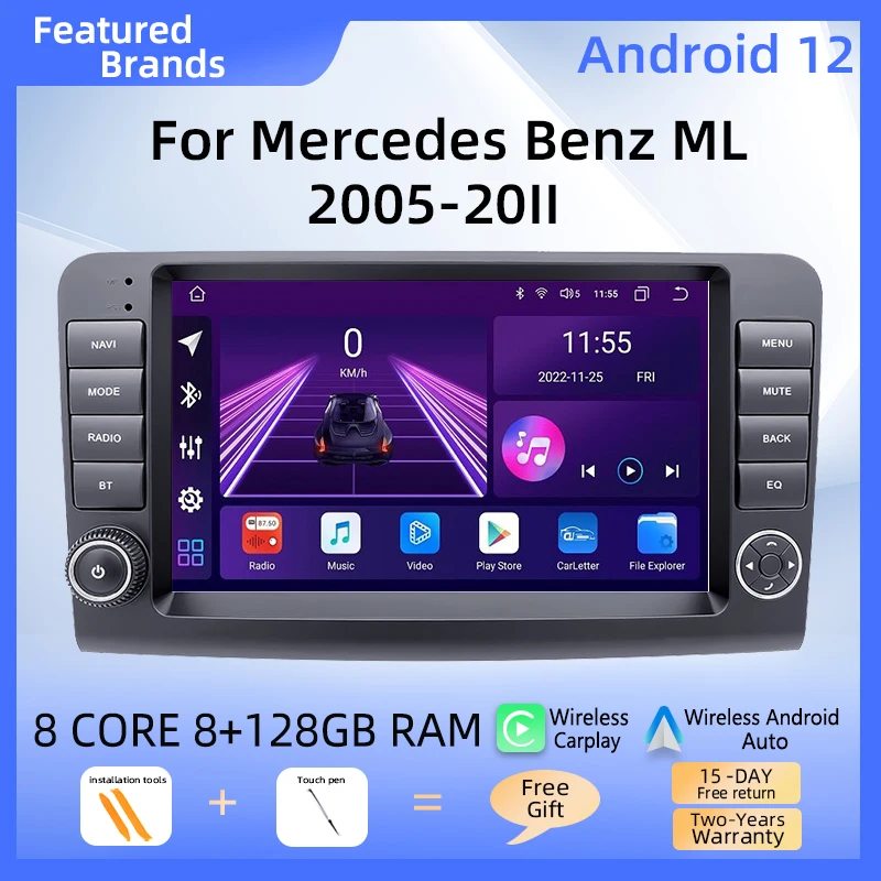 Автомобильная магнитола для Mercedes Benz GL ML CLASS W164 X164 ML300,ML350, 2005-2012 WiFi 4G
Автомобильная магнитола для Mercedes Benz GL ML CLASS W164 X164 ML300,ML350, 2005-2012 WiFi 4G