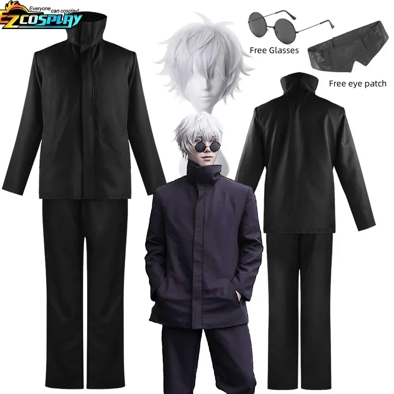 Anime Jujutsu Kaisen Gojo Satoru Cosplay Costume Eye Patch Wigs Glasses Suit Halloween Costumes for Men
Anime Jujutsu Kaisen Gojo Satoru Cosplay Costume Eye Patch Wigs Glasses Suit Halloween Costumes for Men