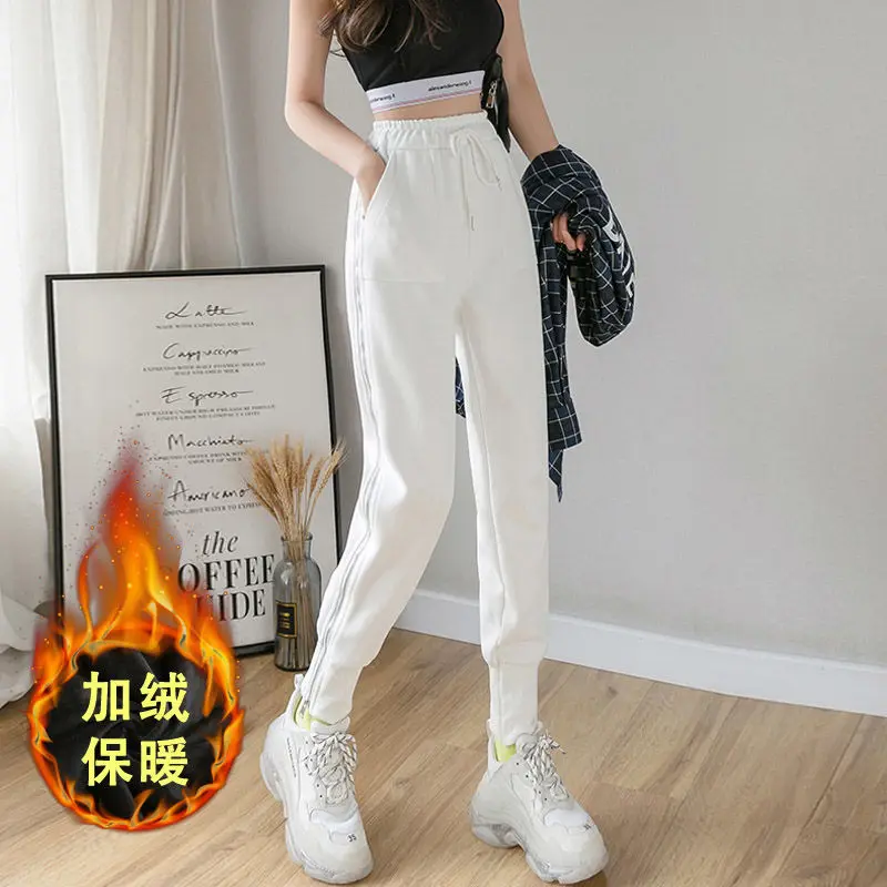 Winter Pants Women Plus Velvet/no Velvet Women Pants Side Zipper Trousers Casual High Waist Pants Plus Size Haren Pants Women
Winter Pants Women Plus Velvet/no Velvet Women Pants Side Zipper Trousers Casual High Waist Pants Plus Size Haren Pants Women