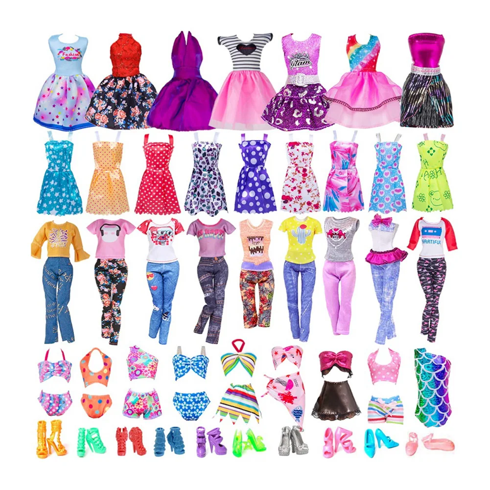 32pcs Doll Clothes Set Polyester Doll Fashion Clothes Props Fairy Collection Clothes Random Style for Girls Gift Accessories: 3 - 5 Days Free Delivery Only UK 32pcs Doll Clothes Set Polyester Doll Fashion Clothes Props Fairy Collection Clothes Random Style for Girls Gift Accessories: 3 - 5 Days Free Delivery Only UK