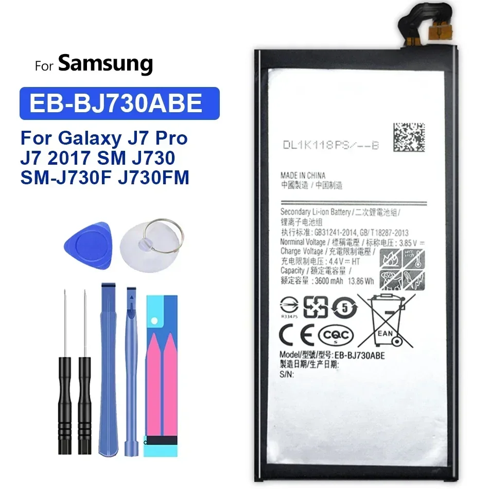 EB-BJ730ABE Replacement Battery for Samsung Galaxy, J7 Pro 2017, SM-J730, SM-J730FM, J730F/G, J730DS, J730GM, J730K, 3600mAh
EB-BJ730ABE Replacement Battery for Samsung Galaxy, J7 Pro 2017, SM-J730, SM-J730FM, J730F/G, J730DS, J730GM, J730K, 3600mAh