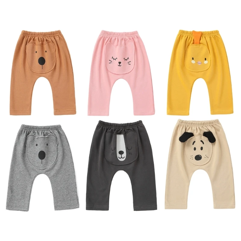 

3-24M Infant PP Pants Boys Girls Leak-proof Long Trouser Adjustable Waistband