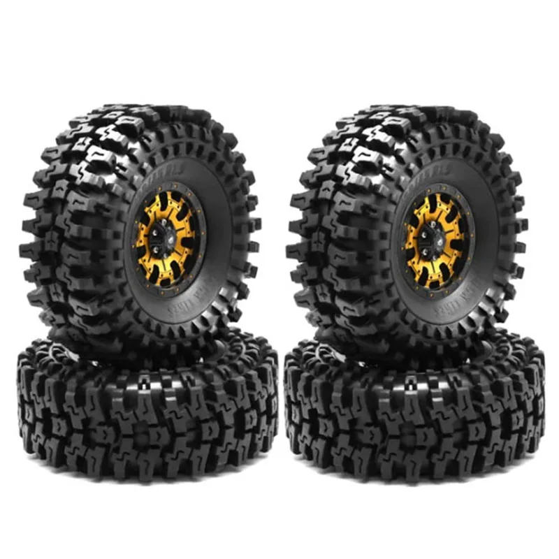 4pcs 120mm Metal 1.9" Beadlock Wheel Rim Rubber Tire Set for 1/10 RC Crawler Car Traxxas TRX4 RC4WD D90 Axial SCX10 II III MST
4pcs 120mm Metal 1.9" Beadlock Wheel Rim Rubber Tire Set for 1/10 RC Crawler Car Traxxas TRX4 RC4WD D90 Axial SCX10 II III MST