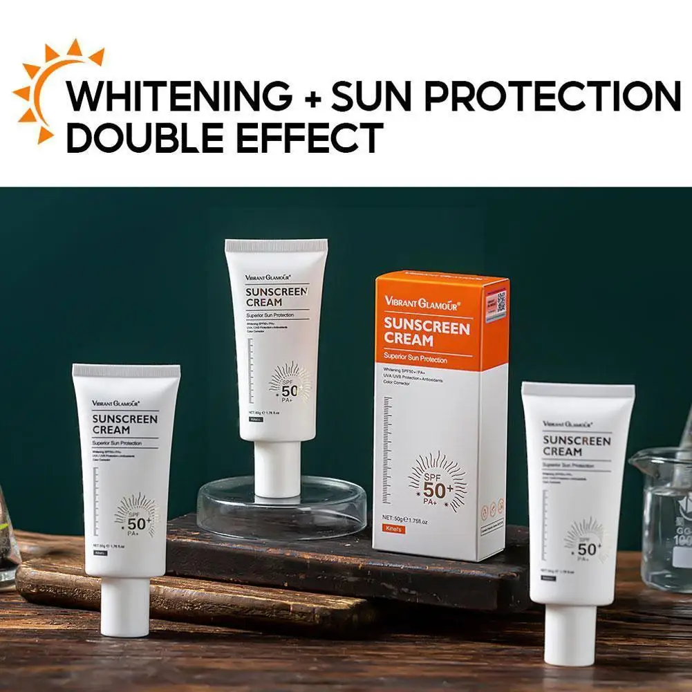 50g Sunscreen Cream SPF50+ Anti-Aging Uv Whitening Care Body Moisturizing Brighten Repair Skin Skin Sunscreen Protector N8V1
50g Sunscreen Cream SPF50+ Anti-Aging Uv Whitening Care Body Moisturizing Brighten Repair Skin Skin Sunscreen Protector N8V1