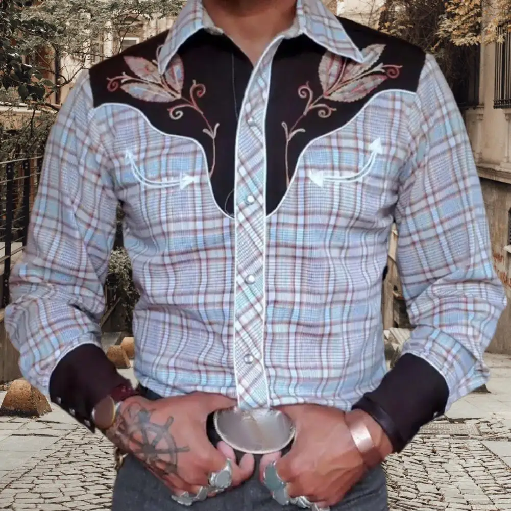 Western Style Shirt Men Long-sleeve Shirt Vintage Western Cowboy Print Men's Slim Fit Long Sleeve Shirt Streetwear Casual
Western Style Shirt Men Long-sleeve Shirt Vintage Western Cowboy Print Men's Slim Fit Long Sleeve Shirt Streetwear Casual