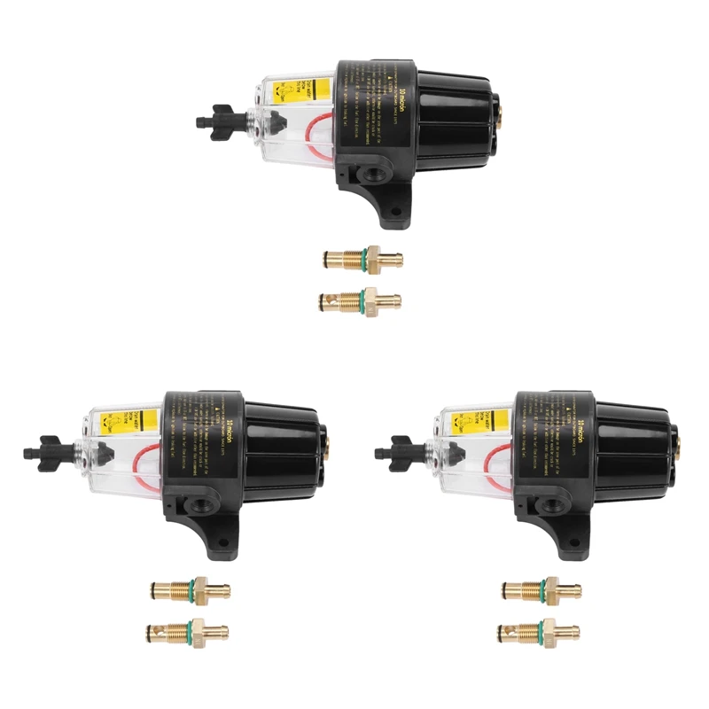 3X UF-10K Yacht Boat Gasoline Engine Fuel Filter Water Separator Assembly - Clear Bowl All Outboard Motors Fuel Tank
3X UF-10K Yacht Boat Gasoline Engine Fuel Filter Water Separator Assembly - Clear Bowl All Outboard Motors Fuel Tank