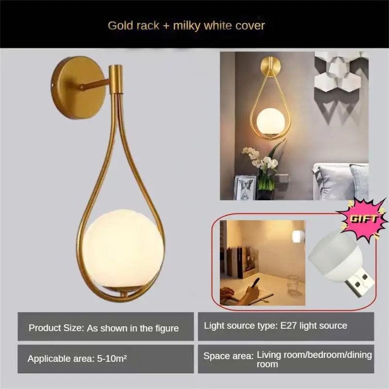 Nordic Personality Creative Living Room Metal Wall Lamp Fashion Modern Minimalist Model Bedside Glass Wall Lamp Bedroom
Nordic Personality Creative Living Room Metal Wall Lamp Fashion Modern Minimalist Model Bedside Glass Wall Lamp Bedroom