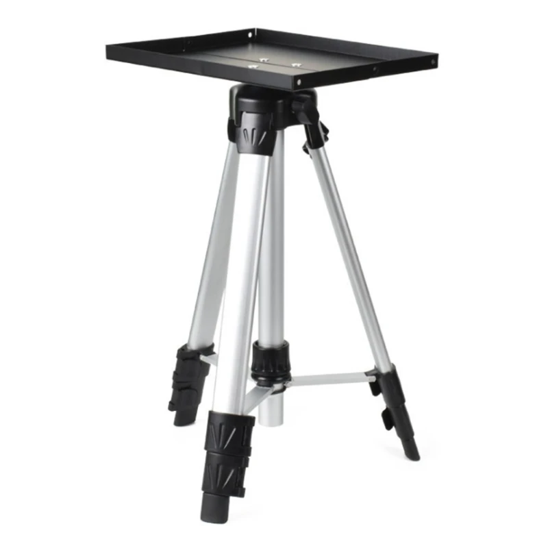 

Tray Stand Adjustable Portable Aluminum Projector Mounts Multifunctional Foldable Tripod Durable Space-saving