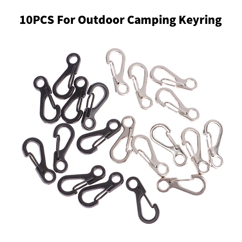 10Pcs D Carabiner D-Ring Key Chain Spring Clips Mini Aluminium Alloy Hang Buckle Survival EDC Gear Outdoor Camping Keyring Tool
10Pcs D Carabiner D-Ring Key Chain Spring Clips Mini Aluminium Alloy Hang Buckle Survival EDC Gear Outdoor Camping Keyring Tool