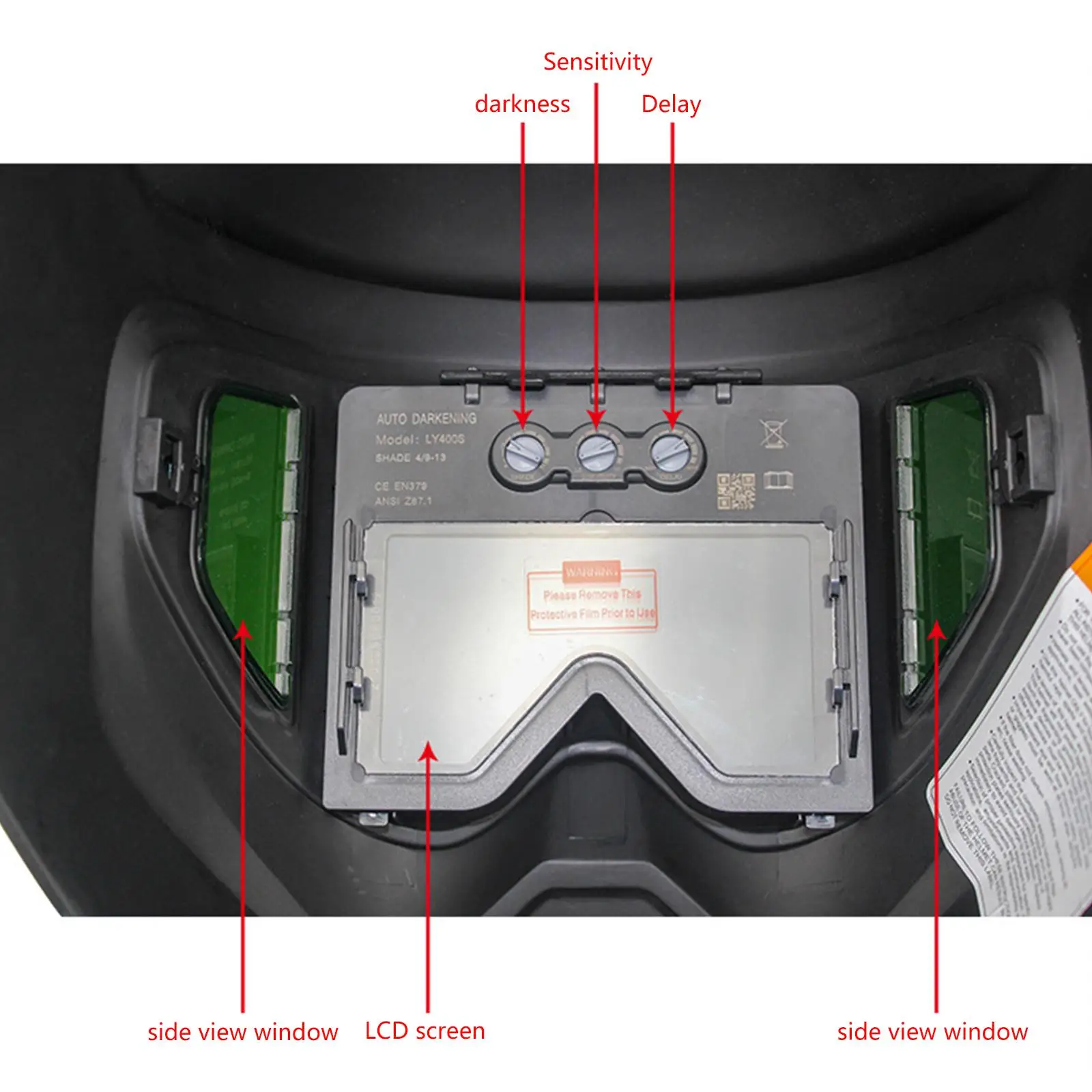 Solar Powered Welding Welder Glasses Welder Mask, Large Viewing Screen TIG Grinding
Solar Powered Welding Welder Glasses Welder Mask, Large Viewing Screen TIG Grinding