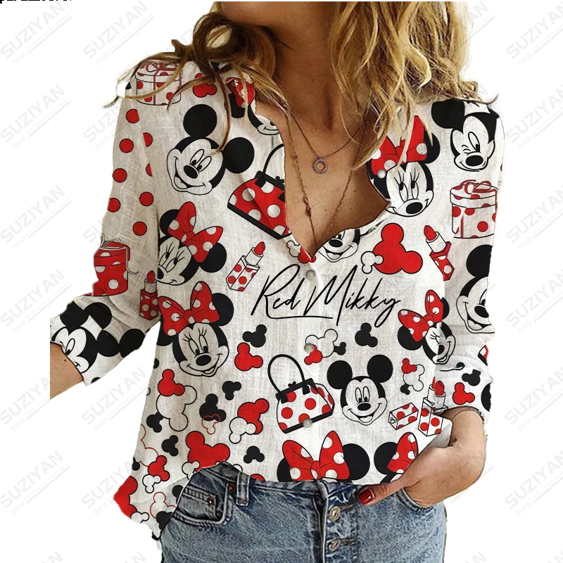 2023 New Disney Harajuku Slim Fit 3D Printing Women's Button Loose Long Sleeve Lapel Casual Cute Shirt Plus Size Y2K Michimini
2023 New Disney Harajuku Slim Fit 3D Printing Women's Button Loose Long Sleeve Lapel Casual Cute Shirt Plus Size Y2K Michimini