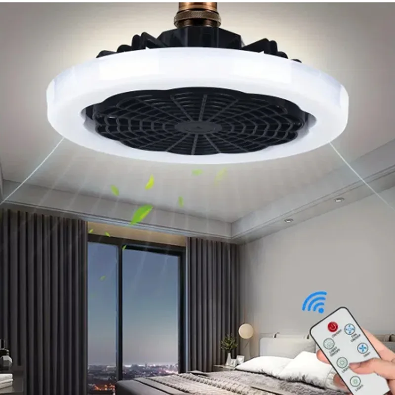 

30W E27 LED Ceiling Fan With Light And Remote Control Silent Fan Lamp 3 Colors Dimmable For Living Room Kitchen AC 85-265V