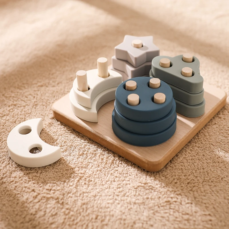 Montessori Baby Educational Toys Wooden Puzzle Silicone Block Educational Toys Children's Sort Matching Toys for Children Gifts
Montessori Baby Educational Toys Wooden Puzzle Silicone Block Educational Toys Children's Sort Matching Toys for Children Gifts