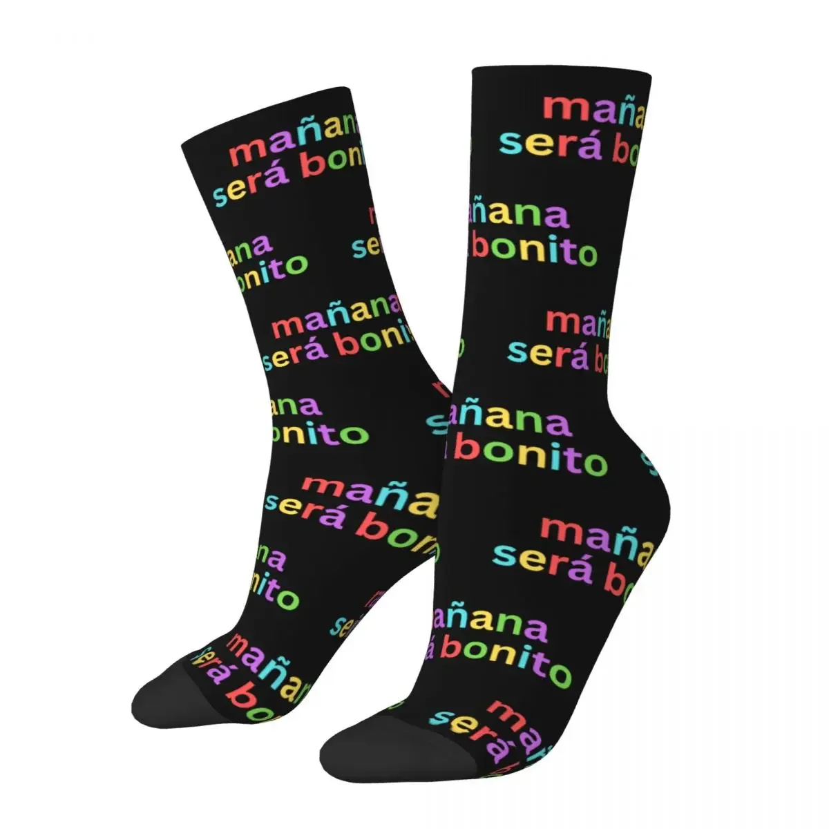 

Crazy Design Manana Sera Bonito Football Socks Music Singer Karol G Hip Hop Male Middle Tube Socks for Women Men