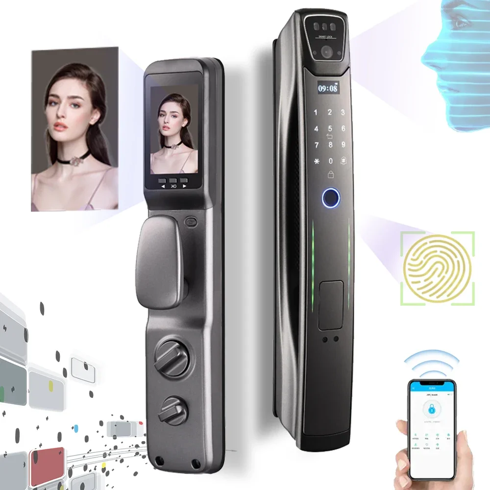 Elock ES262D electric door password lock digital electronic door lock 3D Face recognition wifi camera smart lock 
Elock ES262D electric door password lock digital electronic door lock 3D Face recognition wifi camera smart lock
