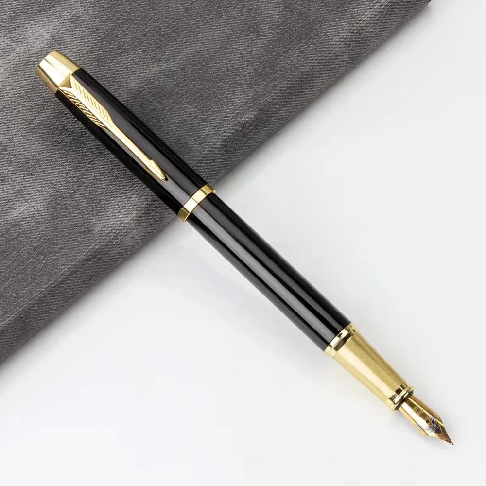 

High Quality Retro Style Metal 0.5mm Fine Nib Business Pen School Office Student Stationery Supplies Fountain Pen New Ink Pen