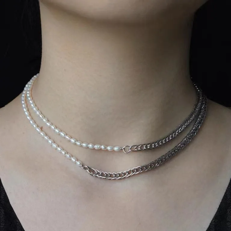 LONDANY necklace Freshwater pearl necklace long sweater chain hand-woven chain two clavicle chains light luxury niche
LONDANY necklace Freshwater pearl necklace long sweater chain hand-woven chain two clavicle chains light luxury niche