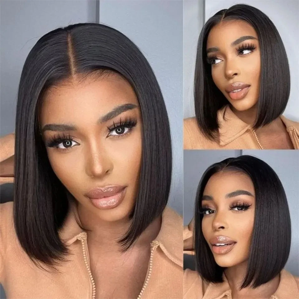 4x4 Closure Straight Lace Bob Wig Pre Plucked Transparent Wigs For Women 13x4 Lace Frontal Bob Brazilian Human Hair Wig
4x4 Closure Straight Lace Bob Wig Pre Plucked Transparent Wigs For Women 13x4 Lace Frontal Bob Brazilian Human Hair Wig
