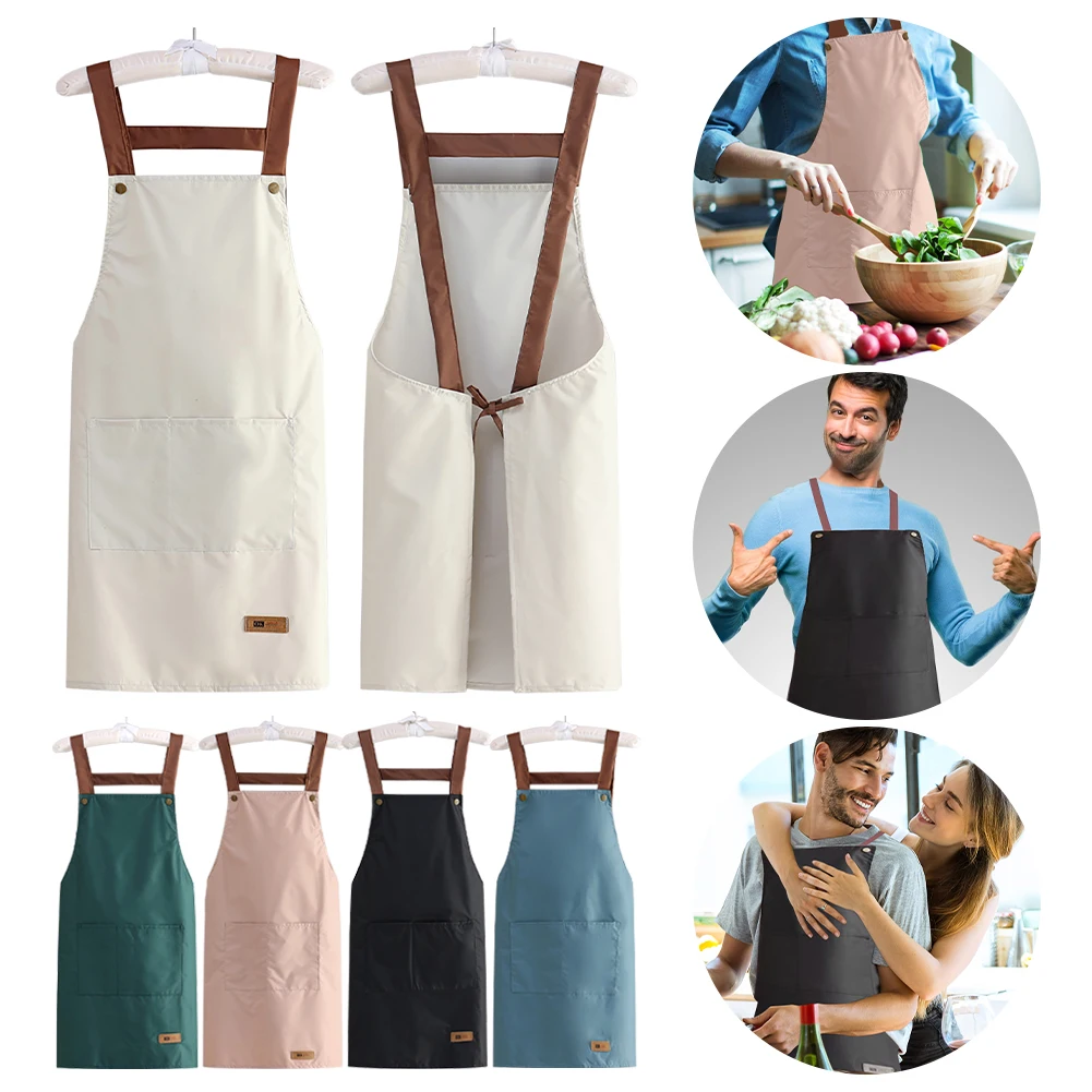 Kitchen Apron Men Women Waterproof Oil-proof Cooking Apron With Front Large Pockets Adjustable Bib Working Apron For Home Chef
Kitchen Apron Men Women Waterproof Oil-proof Cooking Apron With Front Large Pockets Adjustable Bib Working Apron For Home Chef