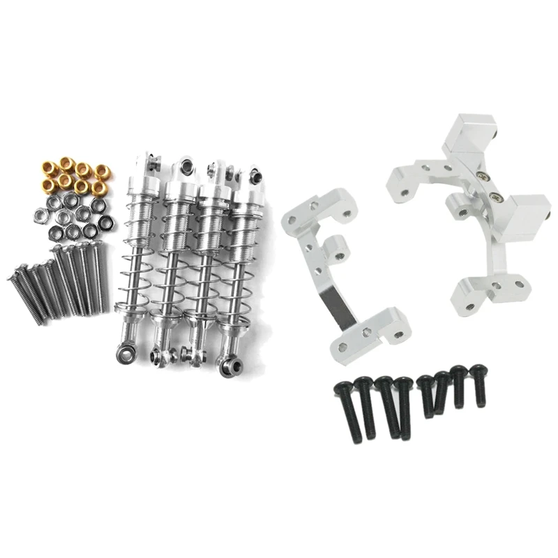 4Pcs Shock Absorber Damper Silver With Metal Pull Rod Base Seat Axle Up Servo Bracket Mountsilver
4Pcs Shock Absorber Damper Silver With Metal Pull Rod Base Seat Axle Up Servo Bracket Mountsilver
