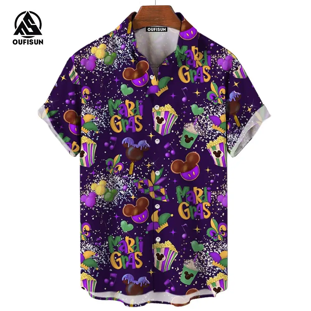 2024 Men's Shirt Carnival Shirt Fior Men Lapel Button Top Festival Party Man Clothing Casual Short Sleeves Male Clothing New Tee
2024 Men's Shirt Carnival Shirt Fior Men Lapel Button Top Festival Party Man Clothing Casual Short Sleeves Male Clothing New Tee