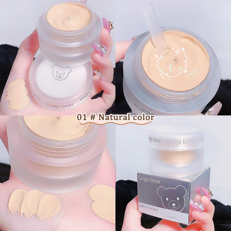 Foundation Cream Full Concealer Cover Makeup Base Cosmetics Natural Oil Control Waterproof Long Lasting Facial BB Cream 30g
Foundation Cream Full Concealer Cover Makeup Base Cosmetics Natural Oil Control Waterproof Long Lasting Facial BB Cream 30g