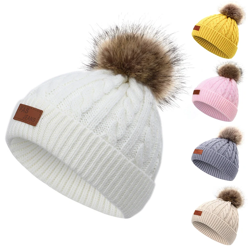 Winter Knitted Warm Beanies Cap for Boys Girls Fashion Cute Elastic Solid Hairball Bonnet Hats Accessories White Gray Pink Beige
Winter Knitted Warm Beanies Cap for Boys Girls Fashion Cute Elastic Solid Hairball Bonnet Hats Accessories White Gray Pink Beige