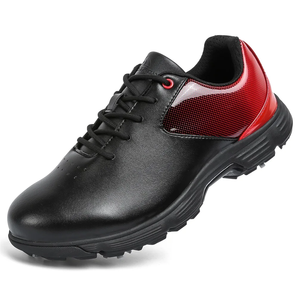 

Big Size 39-48 Men Golfer Footwear Non Slip Spikes Golf Sneakers Comfortable Golf Training Shoes Low Top Walking Shoes for Mens