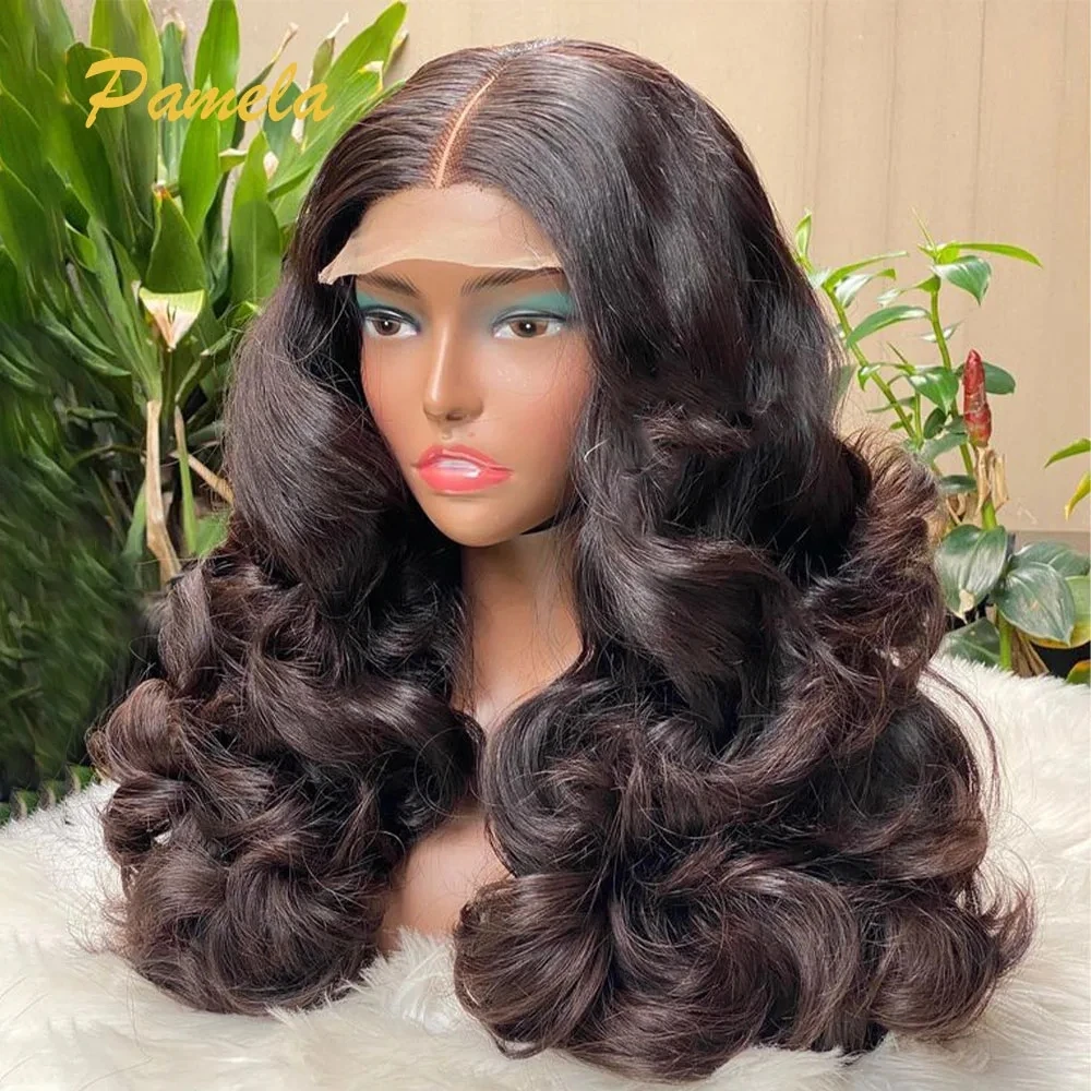 

Super Double Drawn 250% Density Loose Deep Wave 13X6 HD Transparent Lace Front Glueless Human Hair Wig Pre Plucked Ready To Wear