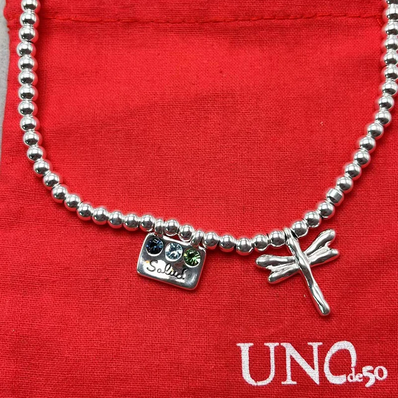 2023 UNOde50 European and American Hot Selling High Quality Tricolor Gem Dragonfly Necklace Women's Romantic Jewelry Gift Bag
2023 UNOde50 European and American Hot Selling High Quality Tricolor Gem Dragonfly Necklace Women's Romantic Jewelry Gift Bag
