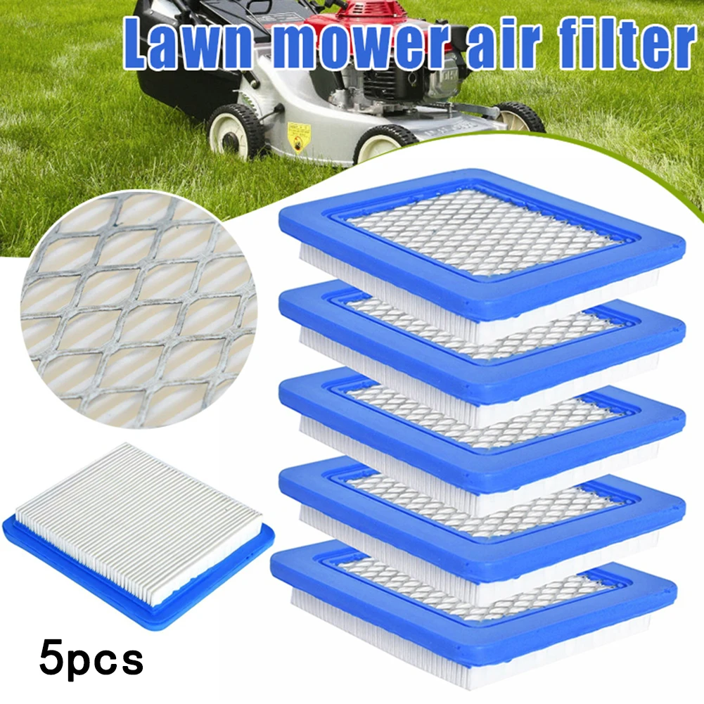 

5.20 X 4.45 X 0.79 Inches 5 Air Filters Lawn Mower Durable Filter ABS Paper Metal Mesh Protection Fits 3999959 119-1909