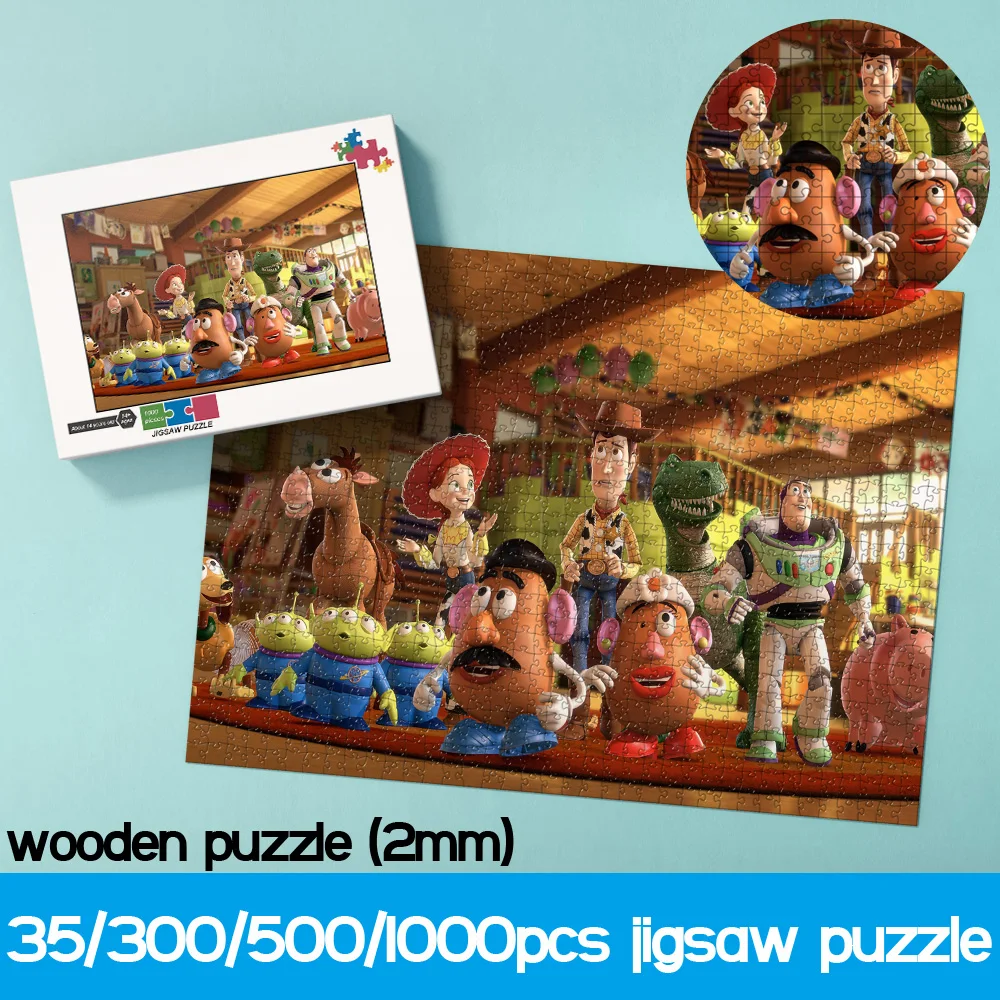Пазлы из мультфильма Disney, серия анимаций, История игрушек 35, 300, 500, 1000 шт., деревянные пазлы для детей, развлекательные игрушки
Пазлы из мультфильма Disney, серия анимаций, История игрушек 35, 300, 500, 1000 шт., деревянные пазлы для детей, развлекательные игрушки