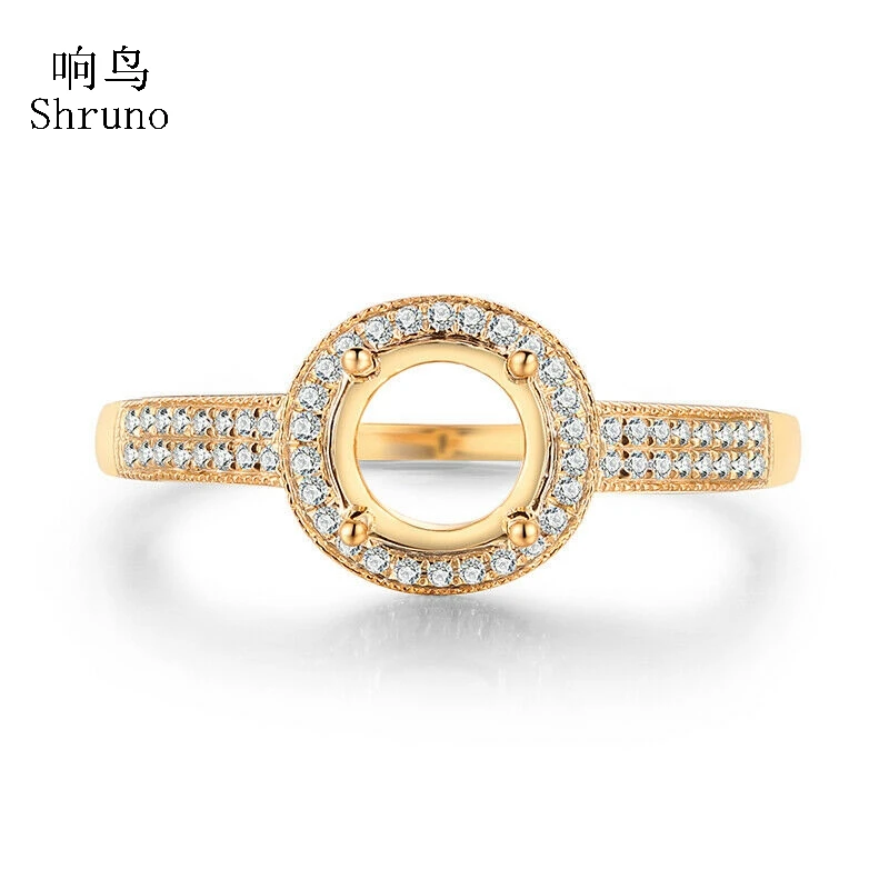 Shruno Moissanite Ring Solid 14K Yellow Gold VVS/DEF 100% Genuine Moissanite Diamond Semi Mount Engagement Ring Fit Round 6.5mm
Shruno Moissanite Ring Solid 14K Yellow Gold VVS/DEF 100% Genuine Moissanite Diamond Semi Mount Engagement Ring Fit Round 6.5mm