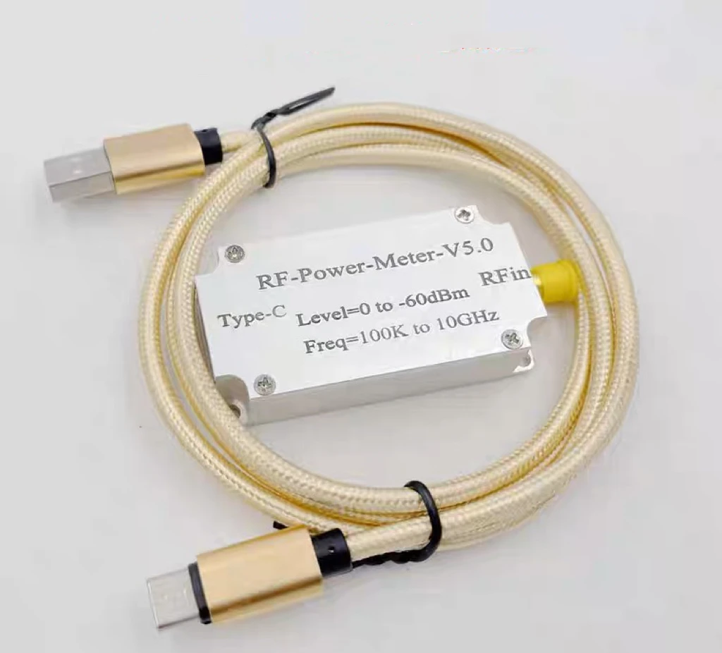 100K-10GHZ USB RF Power Meter V5 USB Communication Data Export Power Detector Amplitude Measurement Software for Ham Radio
100K-10GHZ USB RF Power Meter V5 USB Communication Data Export Power Detector Amplitude Measurement Software for Ham Radio