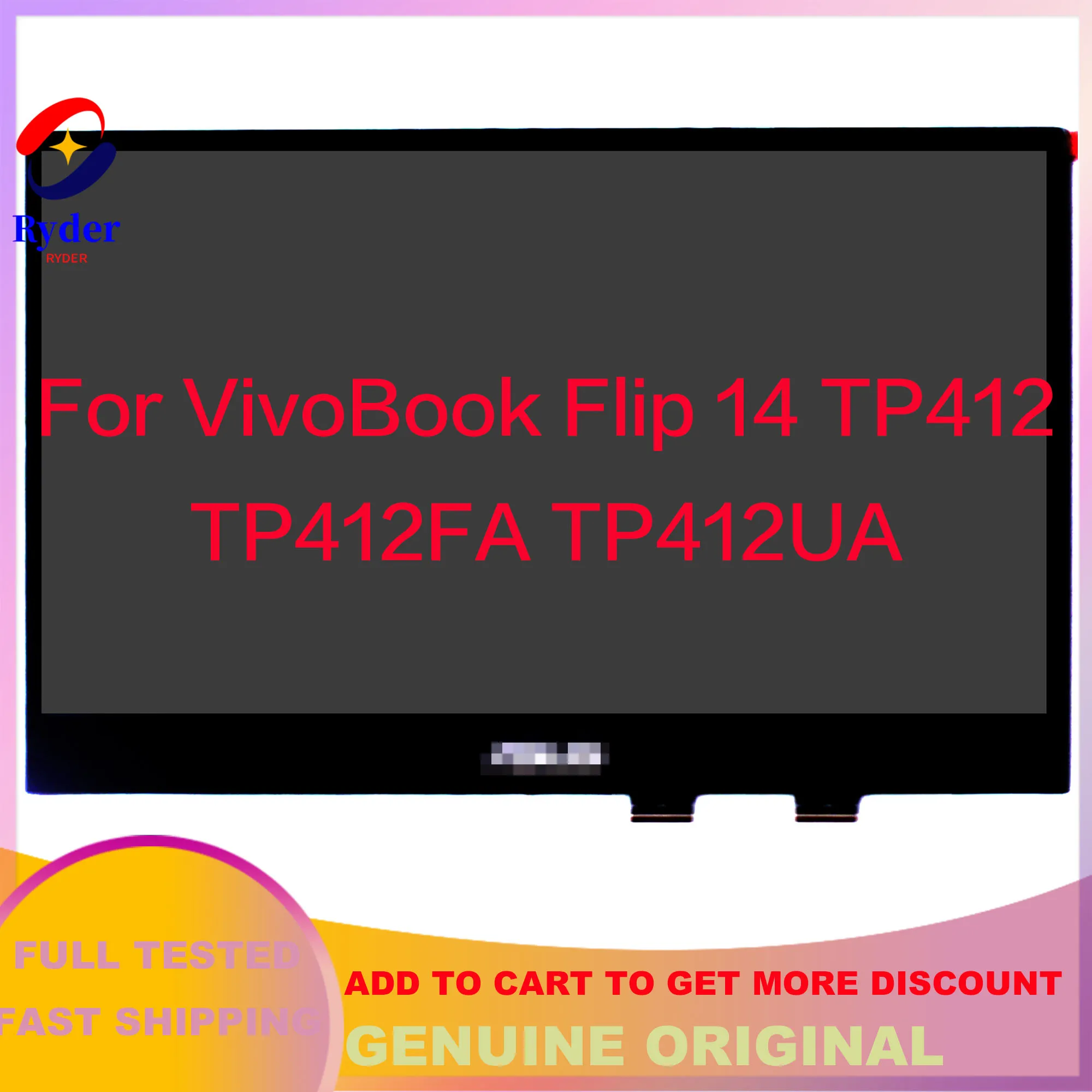 Оригинальный сенсорный ЖК-дисплей 14 ''FHD 1920*1080 Для ASUS VivoBook Flip 14 TP412 TP412U TP412F TP412FA TP412UA в сборе
Оригинальный сенсорный ЖК-дисплей 14 ''FHD 1920*1080 Для ASUS VivoBook Flip 14 TP412 TP412U TP412F TP412FA TP412UA в сборе