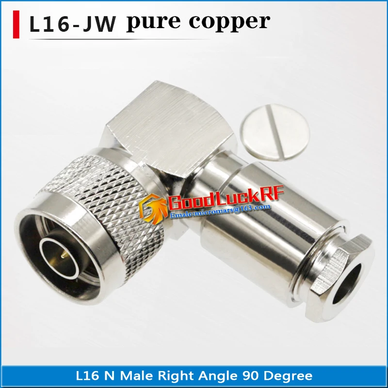 1X Pcs L16 N Male 90 Degree Right Angle Clamp For LMR195 RG58 RG142 RG223 RG400 Cable RF Connector Solder Coaxial Adapters
1X Pcs L16 N Male 90 Degree Right Angle Clamp For LMR195 RG58 RG142 RG223 RG400 Cable RF Connector Solder Coaxial Adapters