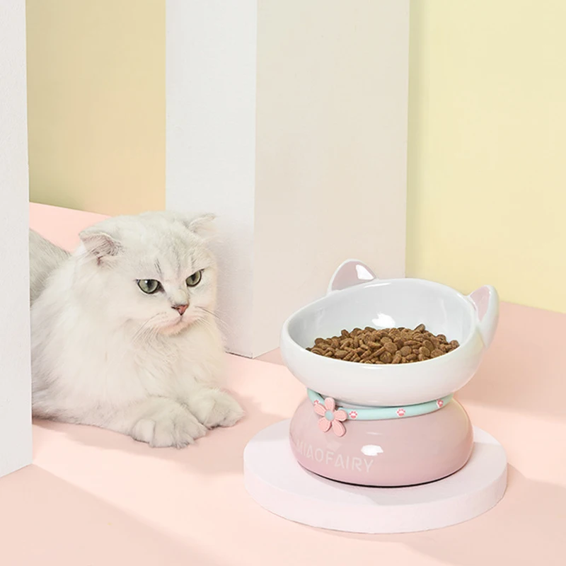 Cat Bowl Neck Protection Ceramic Cat Bowl Fairy Bowl High Foot Water Bowl Oblique Ceramic Pet Bowl For Cats And Dogs
Cat Bowl Neck Protection Ceramic Cat Bowl Fairy Bowl High Foot Water Bowl Oblique Ceramic Pet Bowl For Cats And Dogs